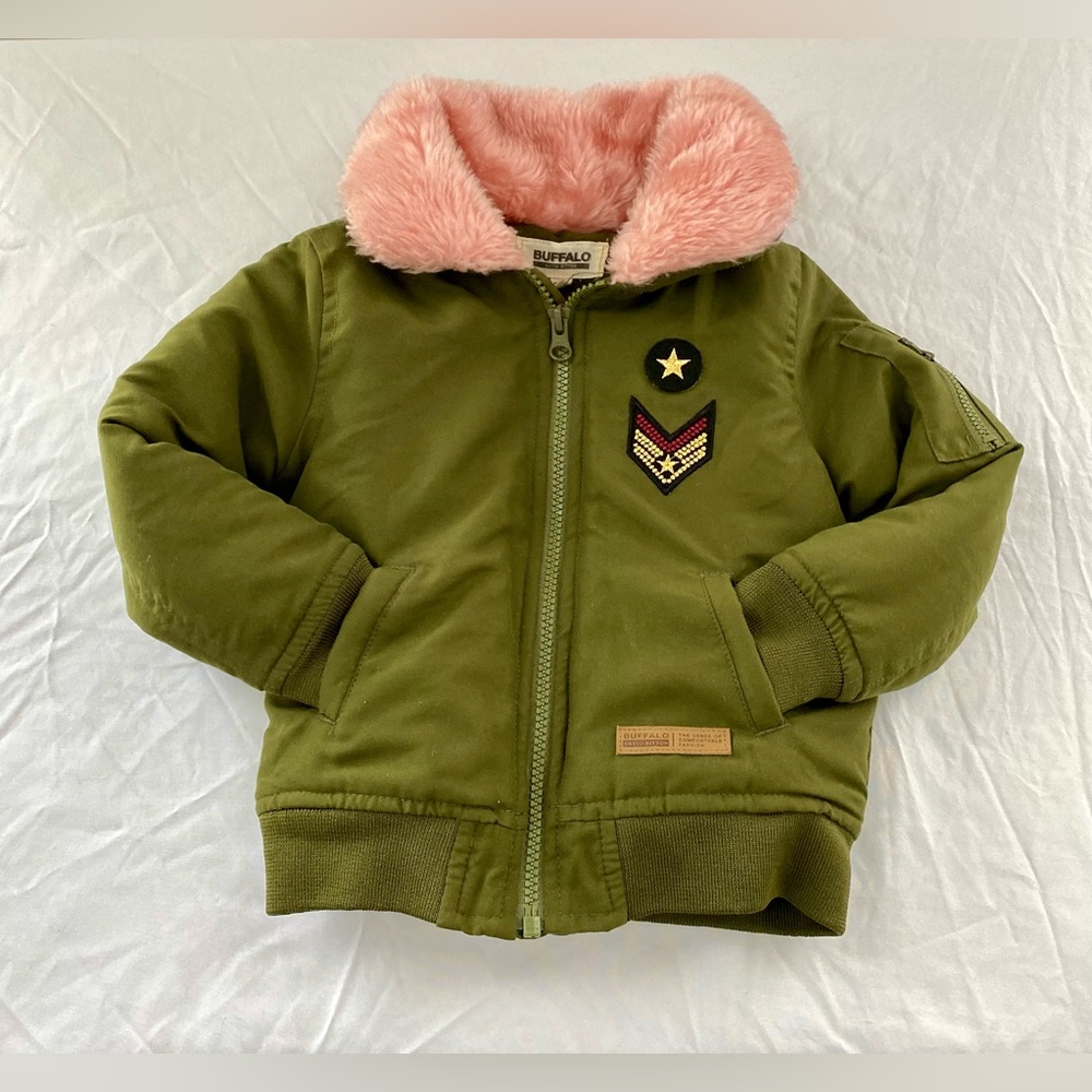 Buffalo David Bitton Toddler Girl Bomber Jacket, 2T